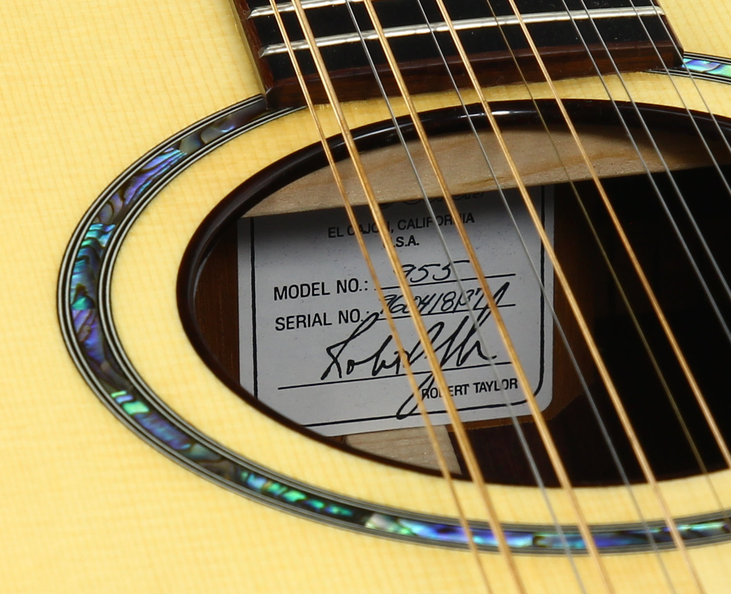 UNPLAYED! 1996 Taylor 955 12-String Cindy Inlay Jumbo Acoustic Guitar - Spruce & Rosewood, Abalone!