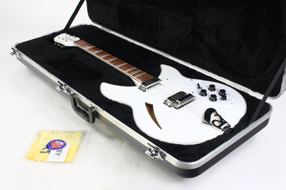 2023 Rickenbacker Limited Edition 360 c63 1960s Reissue SNOWGLO Checkerboard Double Bound! 6-string! Fab Gear