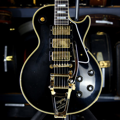 1957 Gibson MURPHY LAB Light Aged '57 Les Paul Custom 3 Pickup Ebony Black Beauty Bigsby 2024