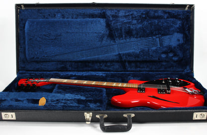 1989 Rickenbacker 360/12 BT RED 12-String Electric Guitar - Black Binding, Uncommon Color, w/ Original Case