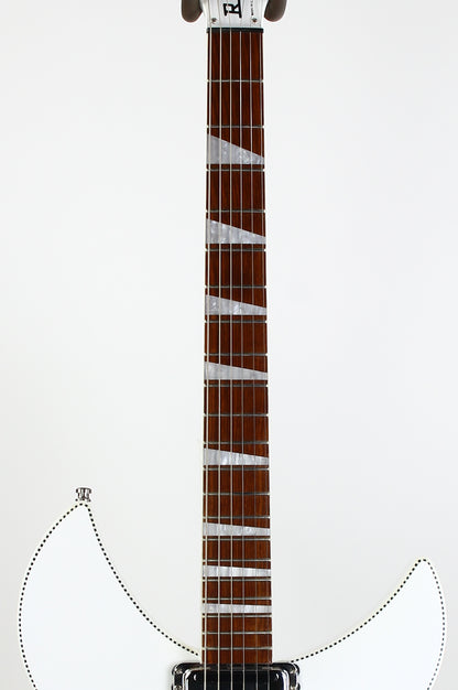 2023 Rickenbacker Limited Edition 360 c63 1960s Reissue SNOWGLO Checkerboard Double Bound! 6-string! Fab Gear