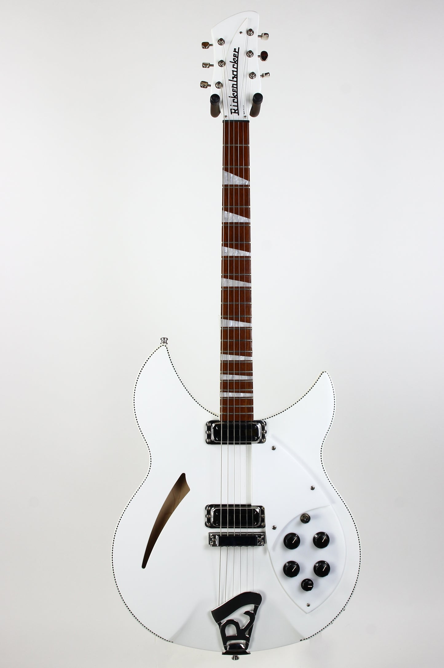 2023 Rickenbacker Limited Edition 360 c63 1960s Reissue SNOWGLO Checkerboard Double Bound! 6-string! Fab Gear