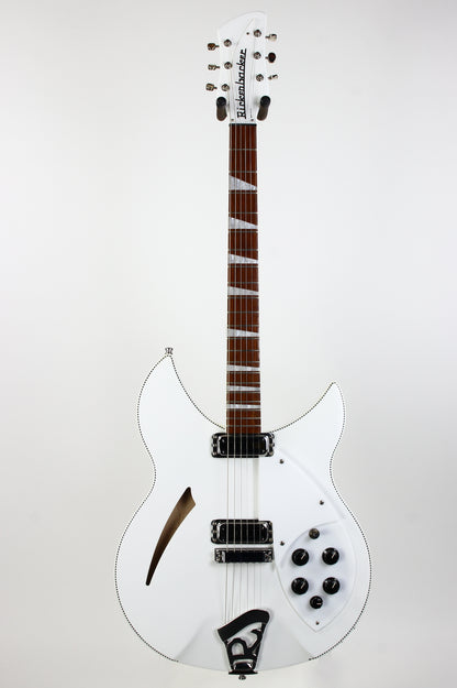 2023 Rickenbacker Limited Edition 360 c63 1960s Reissue SNOWGLO Checkerboard Double Bound! 6-string! Fab Gear