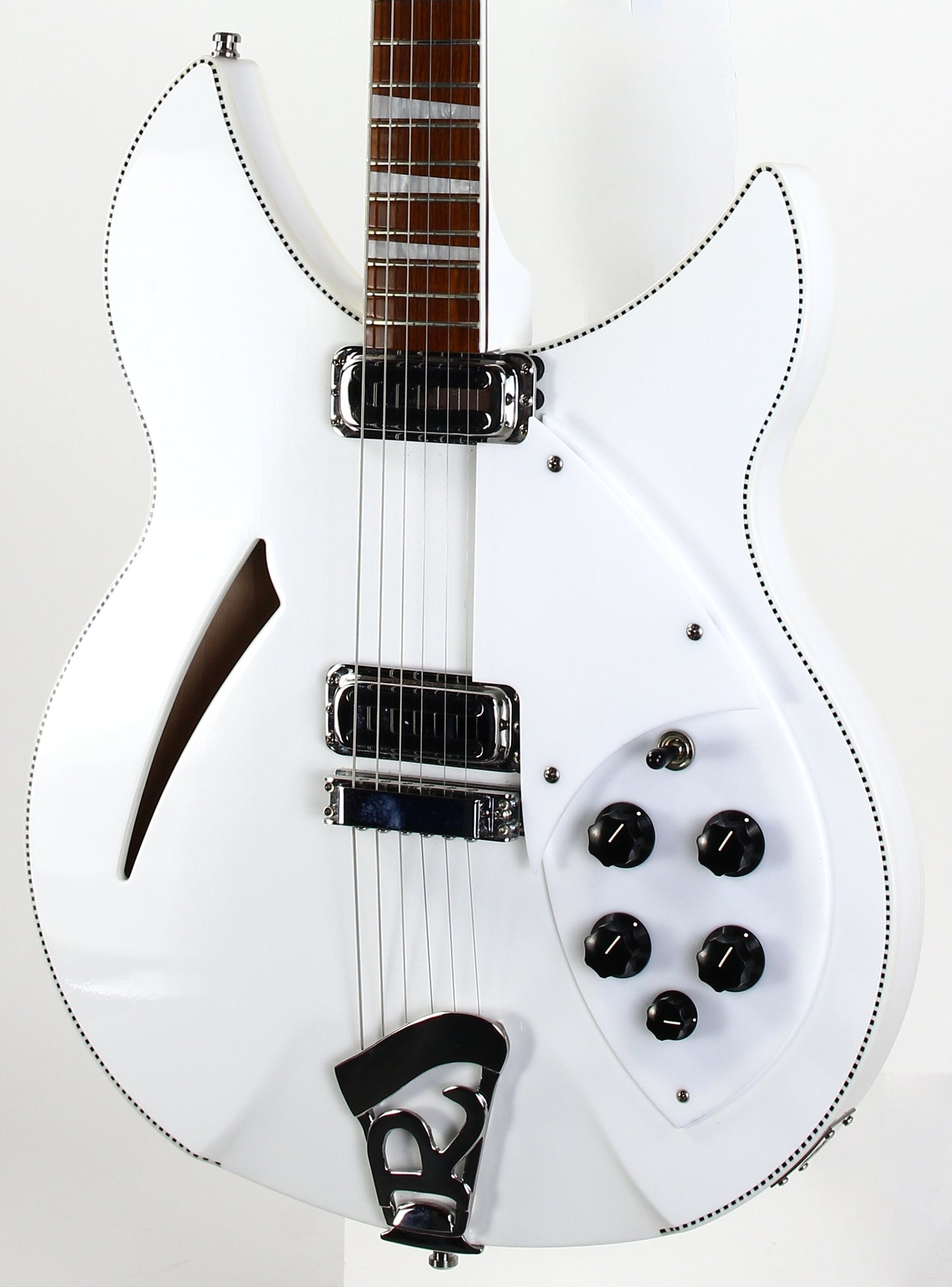 2023 Rickenbacker Limited Edition 360 c63 1960s Reissue SNOWGLO Checkerboard Double Bound! 6-string! Fab Gear
