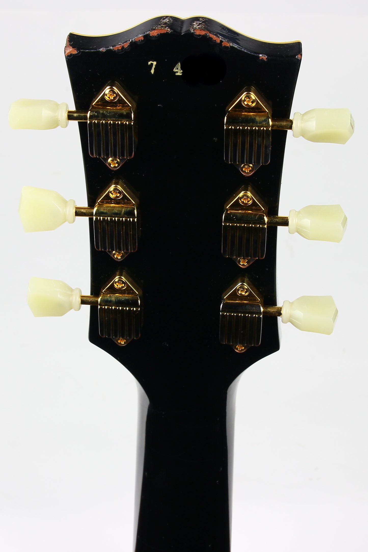 1957 Gibson MURPHY LAB Light Aged '57 Les Paul Custom 3 Pickup Ebony Black Beauty Bigsby 2024