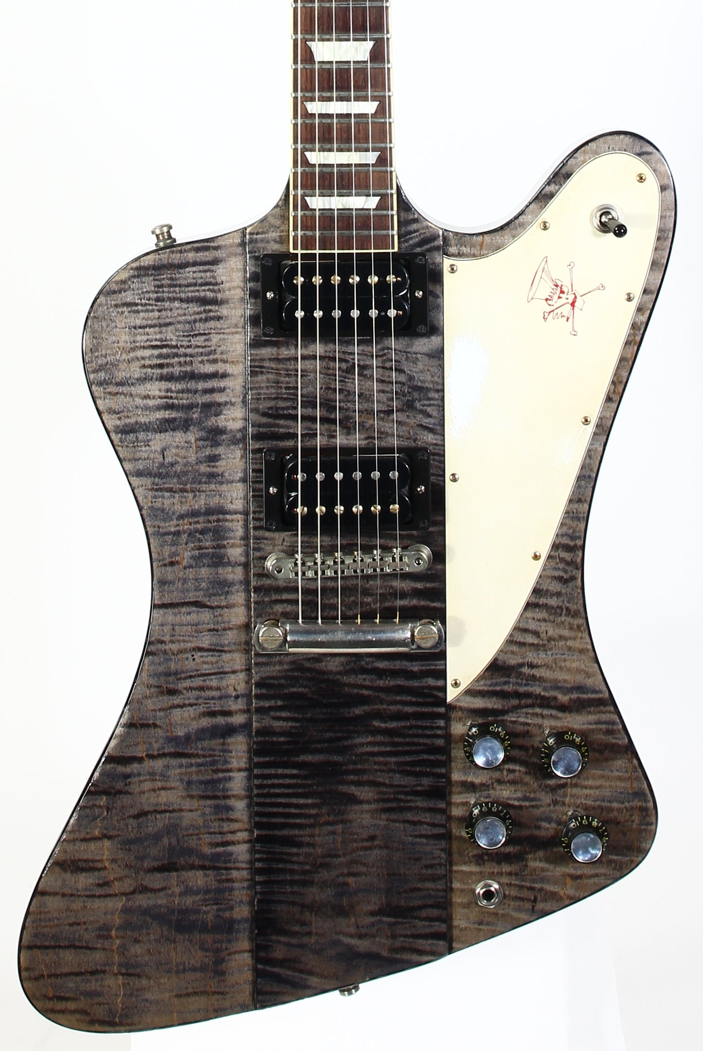 2017 Gibson Custom Shop SLASH FIREBIRD AGED Trans Black Flametop! 25 Made Total!
