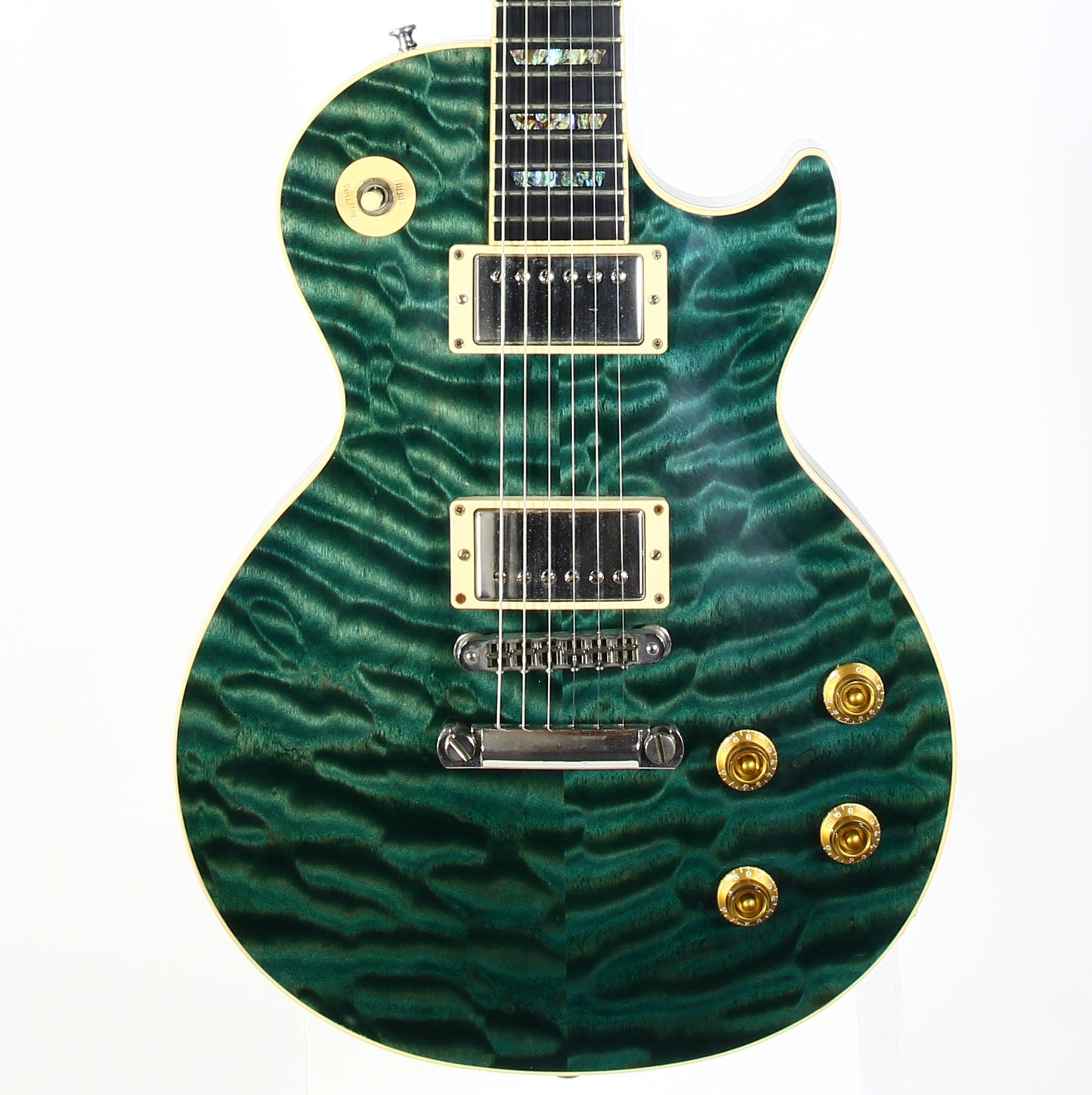 2004 Gibson Custom Shop Les Paul Elegant INSANE QUILT TOP! Peacock Green