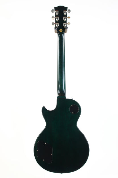 2004 Gibson Custom Shop Les Paul Elegant INSANE QUILT TOP! Peacock Green, Abalone Inlays, Ebony Board!