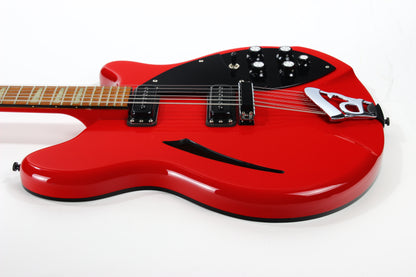 1989 Rickenbacker 360/12 BT RED 12-String Electric Guitar - Black Binding, Uncommon Color, w/ Original Case