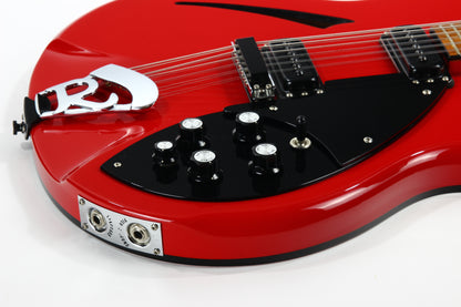 1989 Rickenbacker 360/12 BT RED 12-String Electric Guitar - Black Binding, Uncommon Color, w/ Original Case