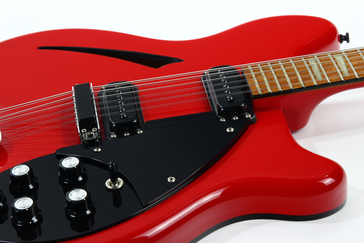 1989 Rickenbacker 360/12 BT RED 12-String Electric Guitar - Black Binding, Uncommon Color, w/ Original Case