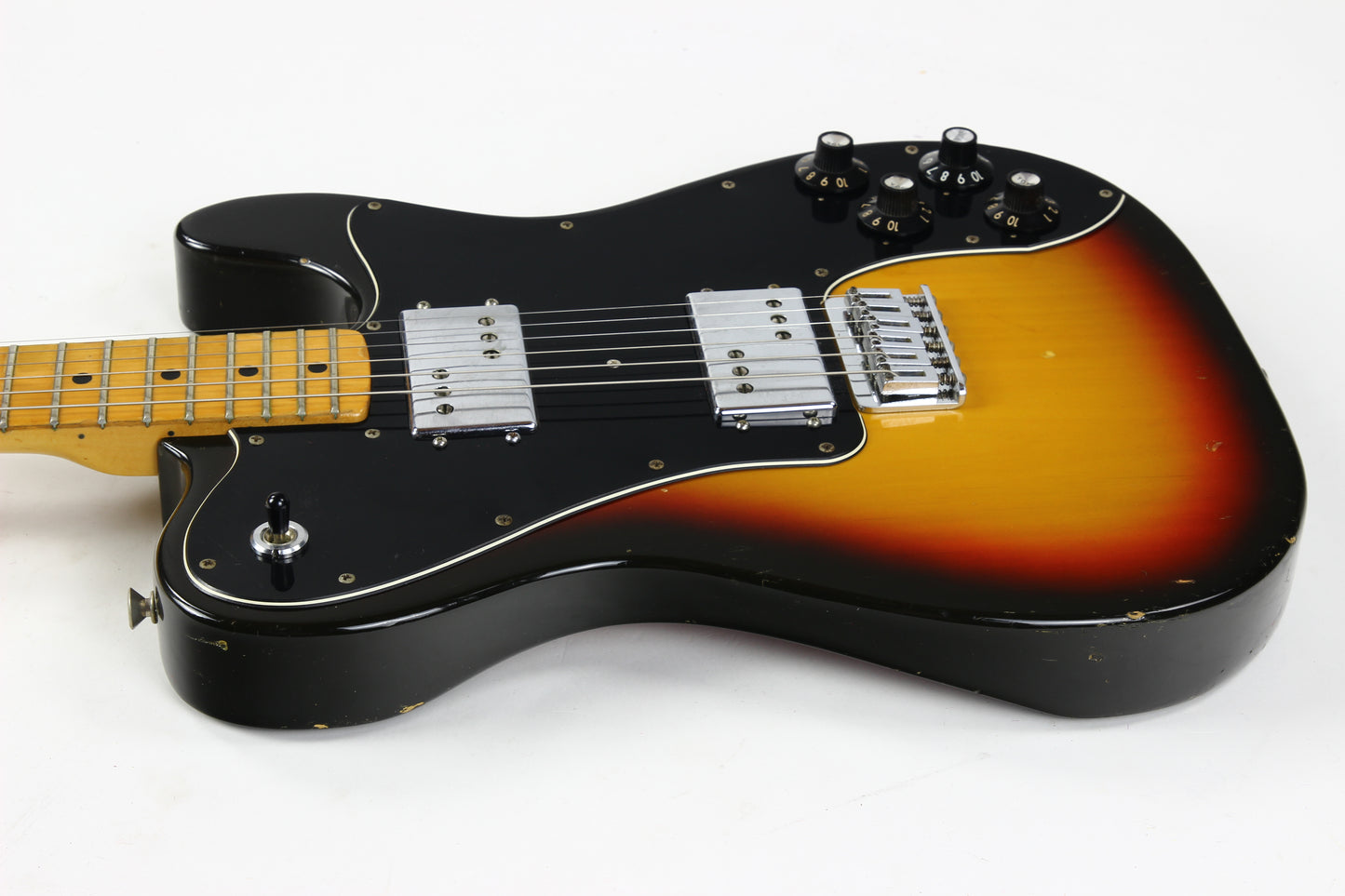 1975 Fender Telecaster Deluxe Sunburst Vintage Guitar Wide Range Humbuckers! NOT REISSUE!
