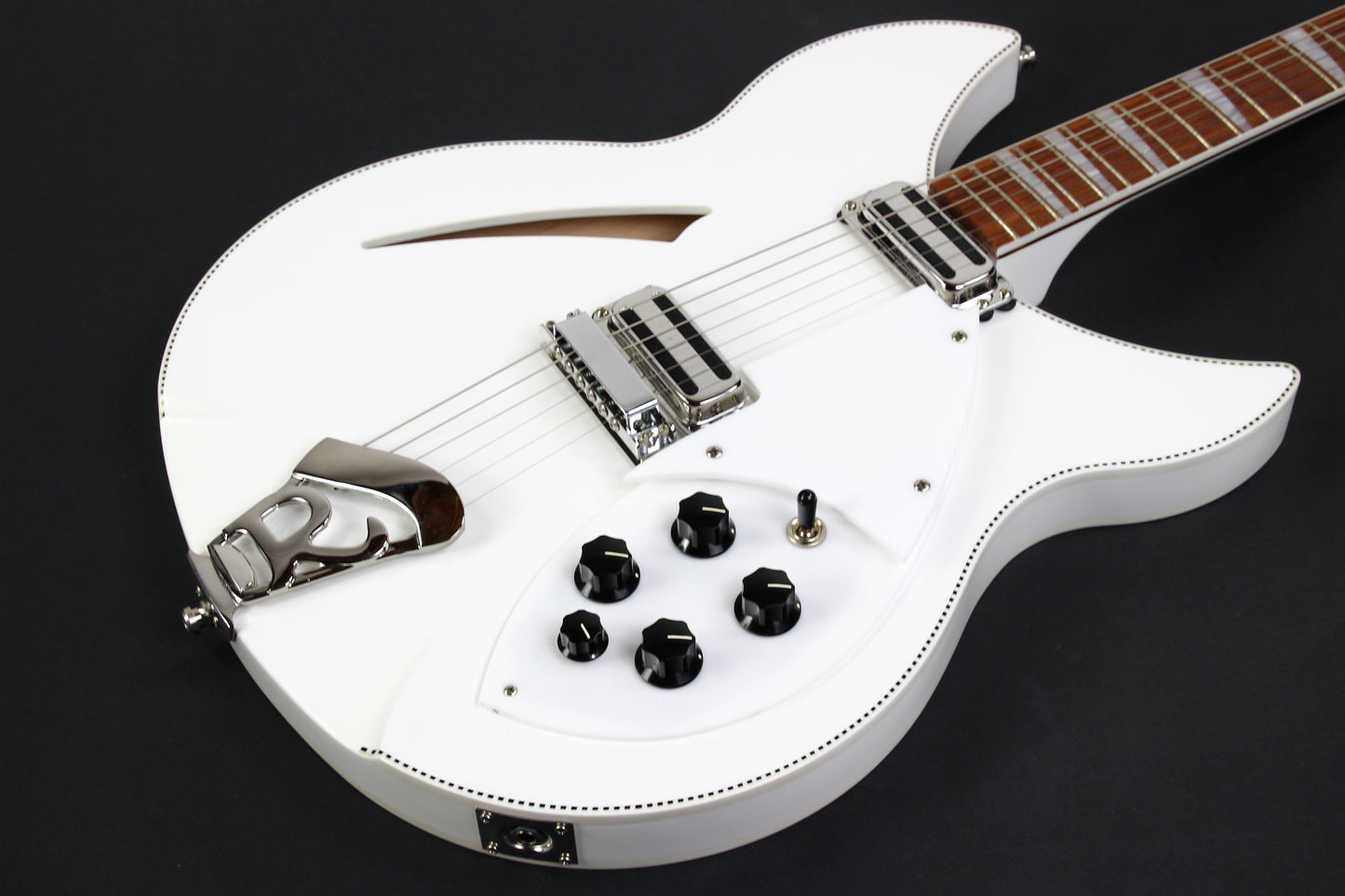 2023 Rickenbacker Limited Edition 360 c63 1960s Reissue SNOWGLO Checkerboard Double Bound! 6-string! Fab Gear