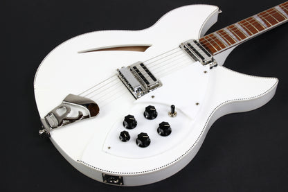 2023 Rickenbacker Limited Edition 360 c63 1960s Reissue SNOWGLO Checkerboard Double Bound! 6-string! Fab Gear