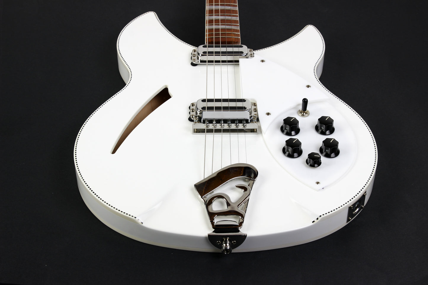 2023 Rickenbacker Limited Edition 360 c63 1960s Reissue SNOWGLO Checkerboard Double Bound! 6-string! Fab Gear