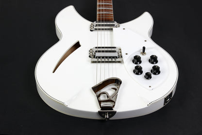 2023 Rickenbacker Limited Edition 360 c63 1960s Reissue SNOWGLO Checkerboard Double Bound! 6-string! Fab Gear