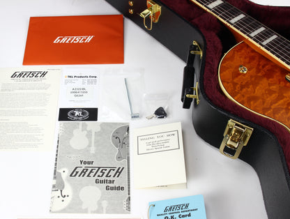 2024 Gretsch Chet Atkins 6120 G6120TGQM-56 Quilt Classic | Roundup Orange Stain Lacquer