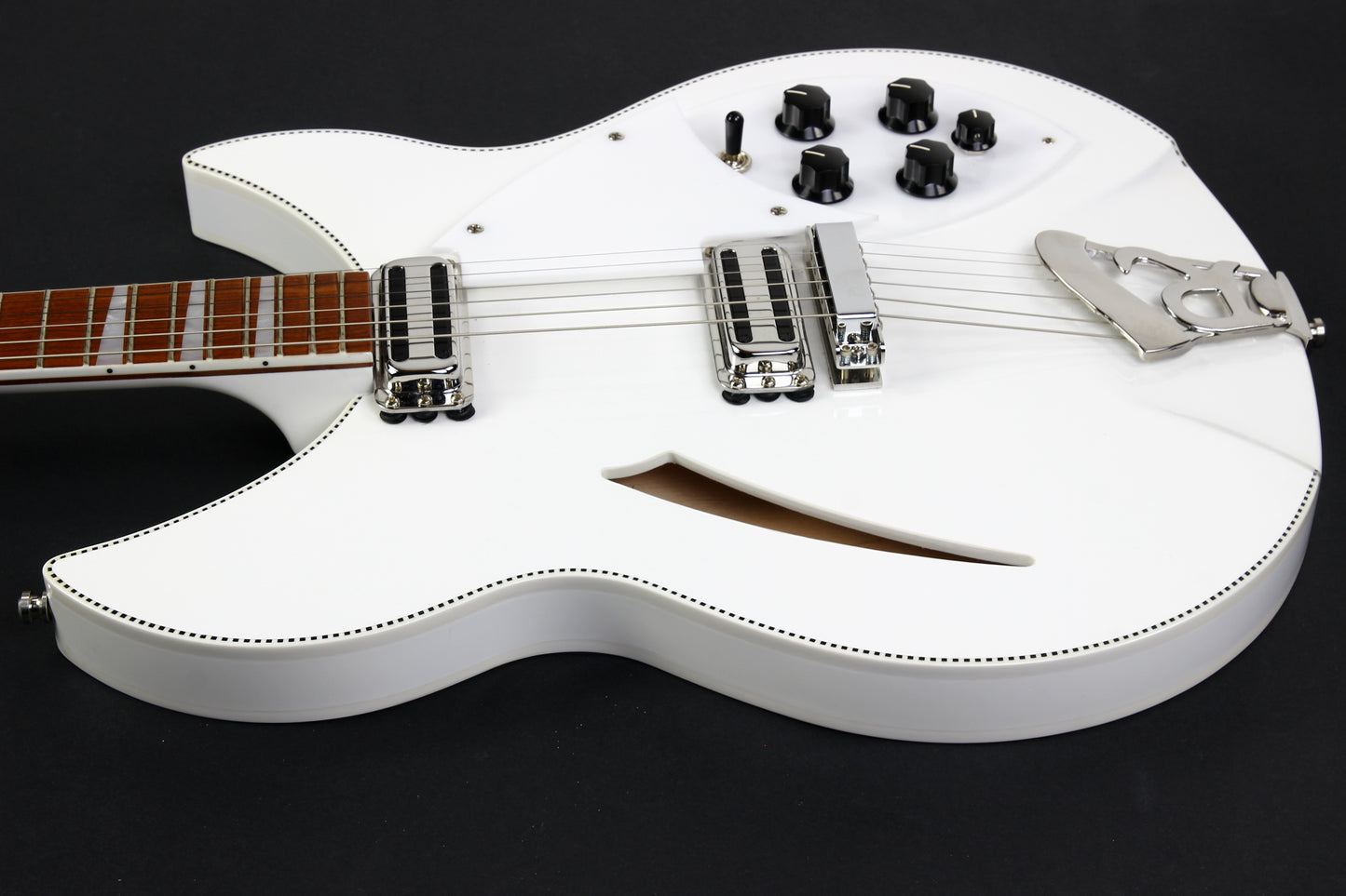 2023 Rickenbacker Limited Edition 360 c63 1960s Reissue SNOWGLO Checkerboard Double Bound! 6-string! Fab Gear