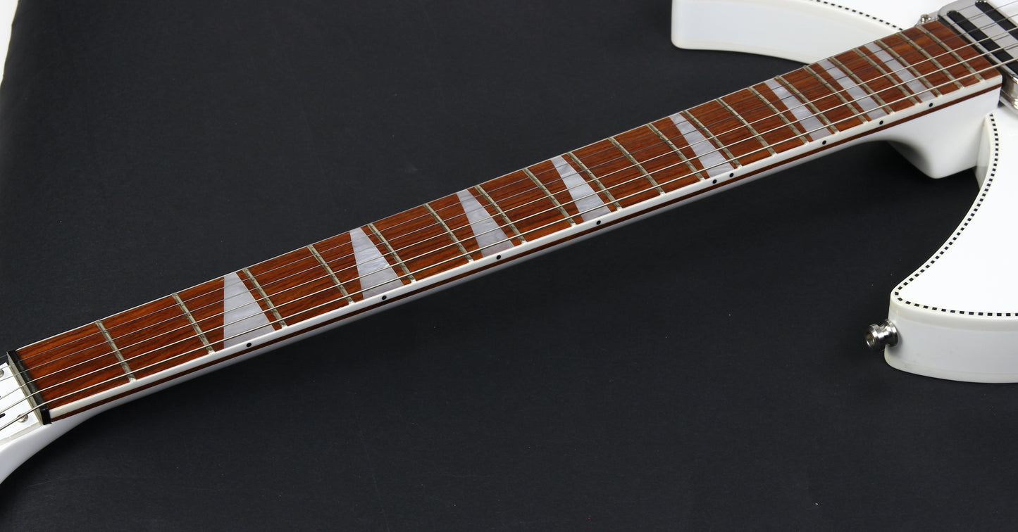 2023 Rickenbacker Limited Edition 360 c63 1960s Reissue SNOWGLO Checkerboard Double Bound! 6-string! Fab Gear