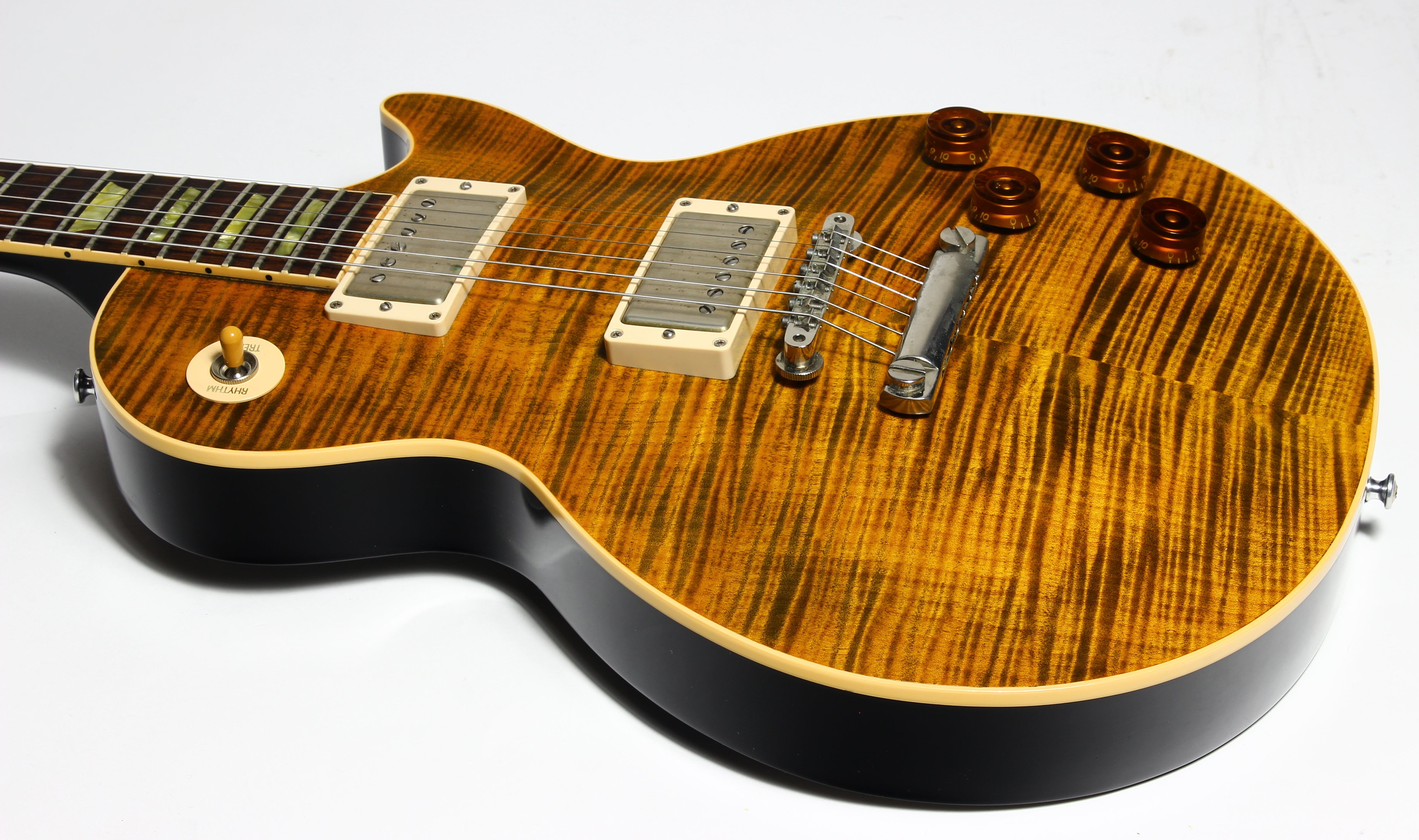 2008 Gibson Custom Shop Joe Perry BONEYARD 59 Les Paul Green Tiger Fl 2008-gibson-custom-shop-joe-perry-boneyard-59-les-paul-green-tiger-fl