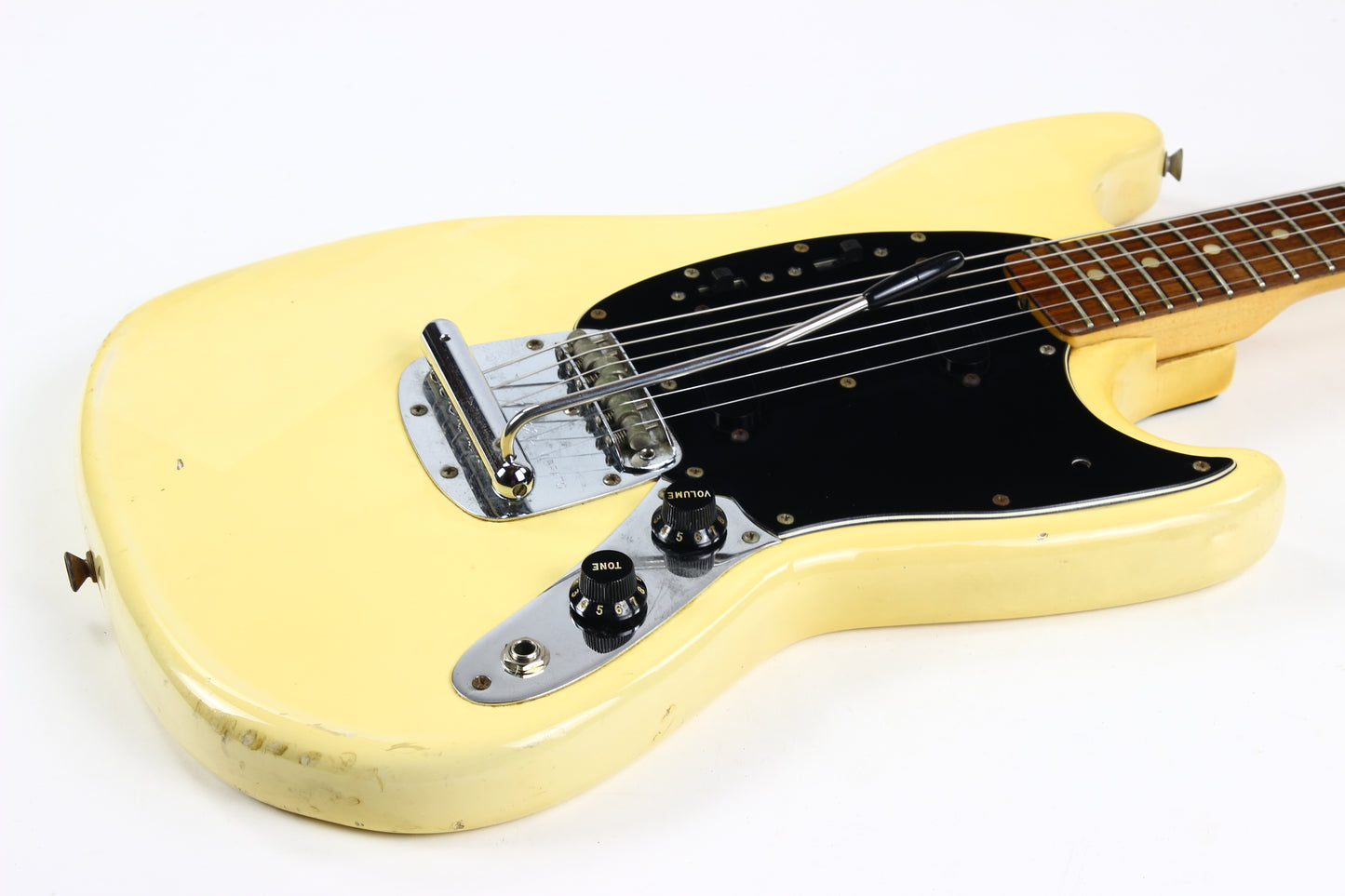 1978 Fender Mustang Olympic White w Original Hard Case, Player Grade