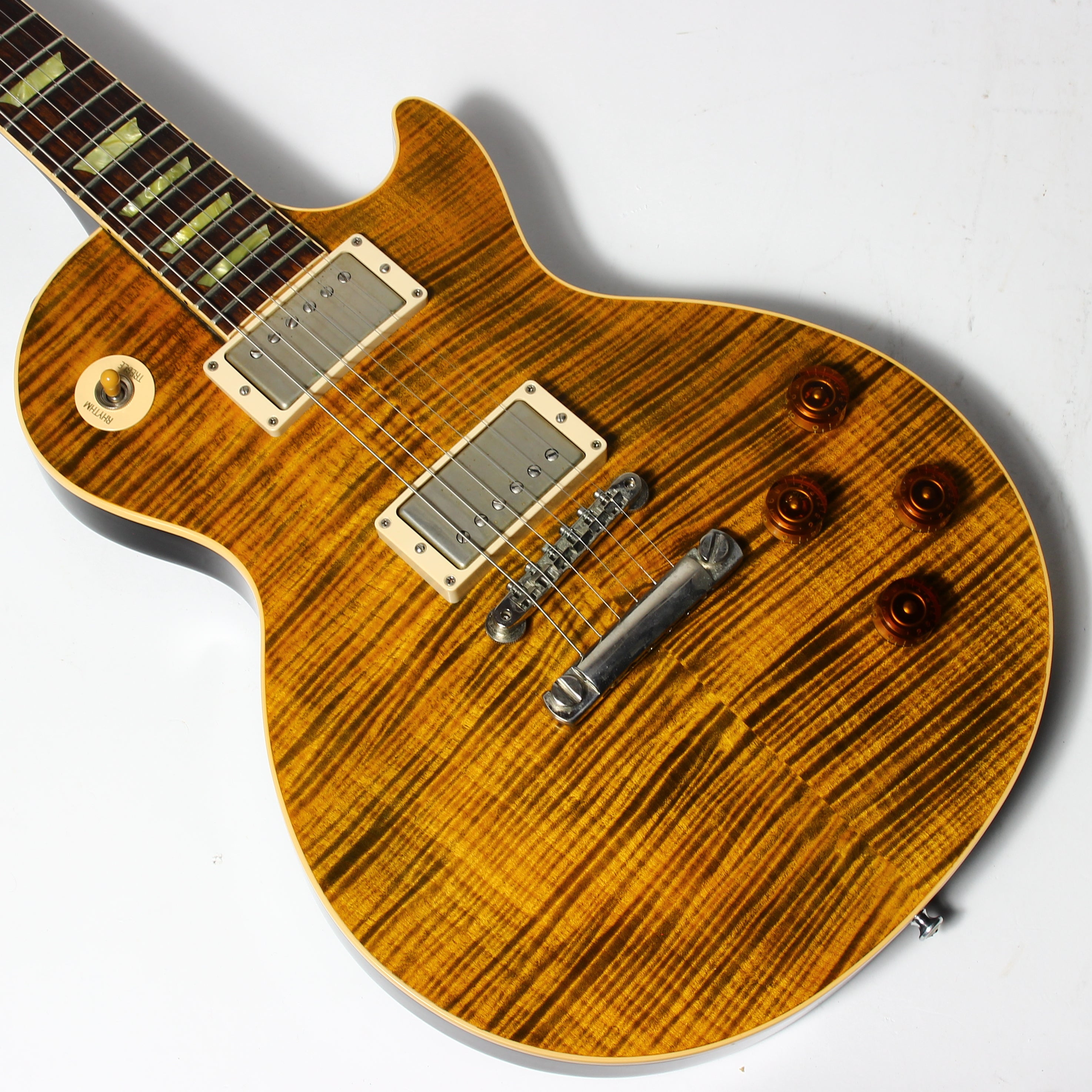 2008 Gibson Custom Shop Joe Perry BONEYARD 59 Les Paul Green Tiger Fl 2008-gibson-custom-shop-joe-perry-boneyard-59-les-paul-green-tiger-fl