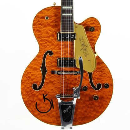 2024 Gretsch Chet Atkins 6120 G6120TGQM-56 Quilt Classic | Roundup Orange Stain Lacquer