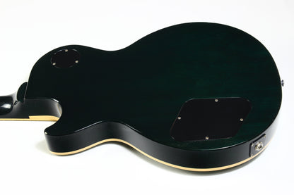 2004 Gibson Custom Shop Les Paul Elegant INSANE QUILT TOP! Peacock Green, Abalone Inlays, Ebony Board!