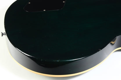 2004 Gibson Custom Shop Les Paul Elegant INSANE QUILT TOP! Peacock Green, Abalone Inlays, Ebony Board!