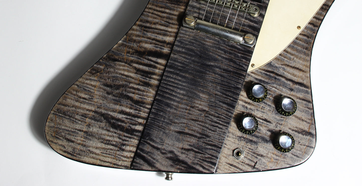2017 Gibson Custom Shop SLASH FIREBIRD AGED Trans Black Flametop! 25 Made Total!