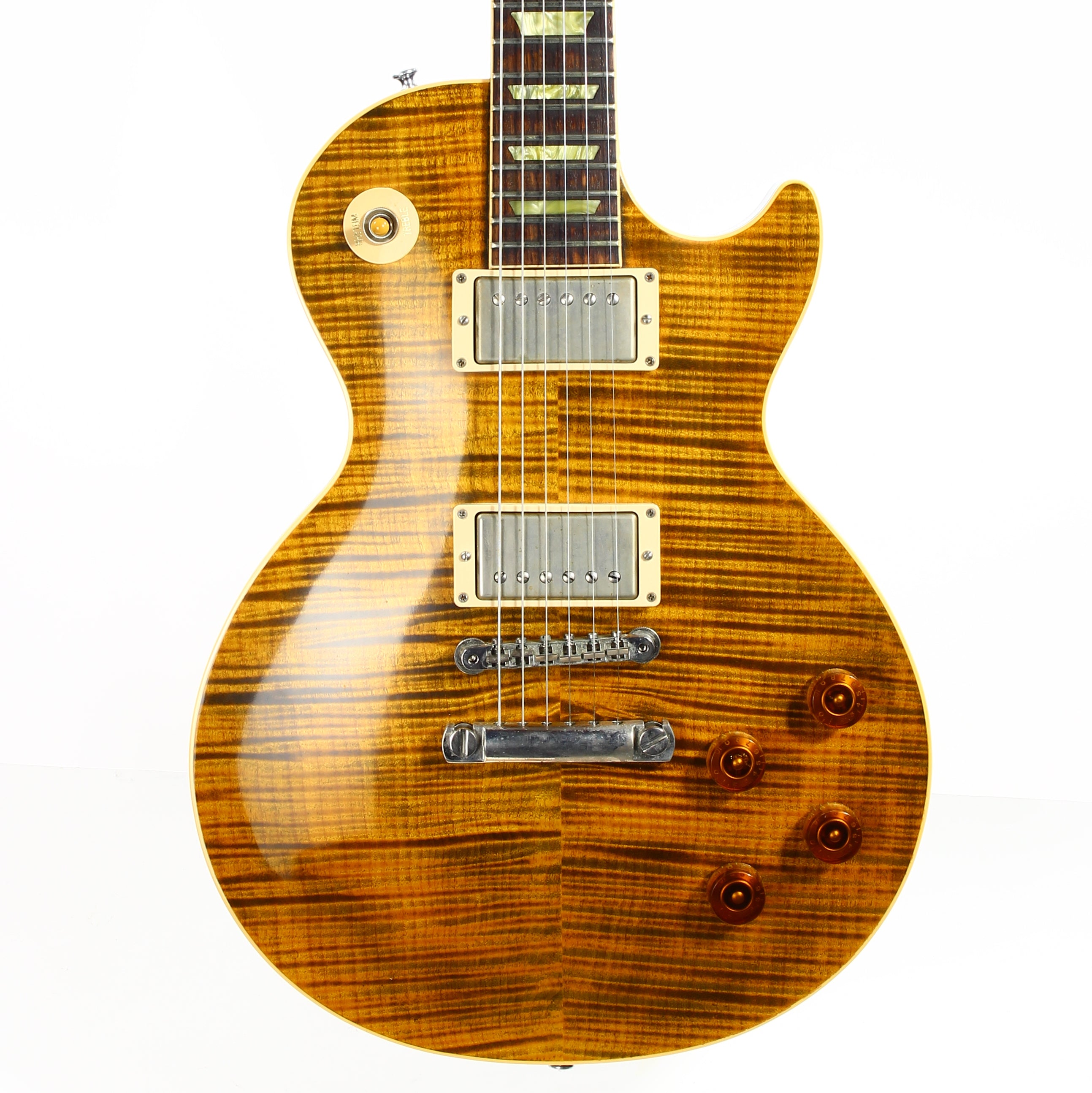 2008 Gibson Custom Shop Joe Perry BONEYARD 59 Les Paul Green Tiger Fl 2008-gibson-custom-shop-joe-perry-boneyard-59-les-paul-green-tiger-fl