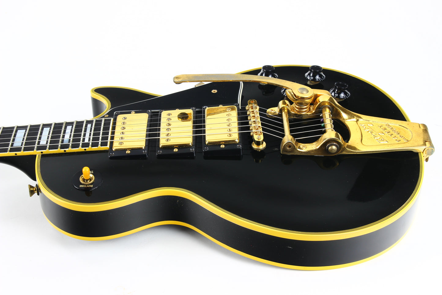 1995 Gibson '57 Les Paul Custom Reissue Bigsby 3 Pickups! LPB-3 Black Beauty Historic 1957