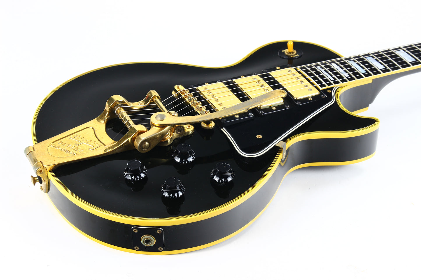 1995 Gibson '57 Les Paul Custom Reissue Bigsby 3 Pickups! LPB-3 Black Beauty Historic 1957