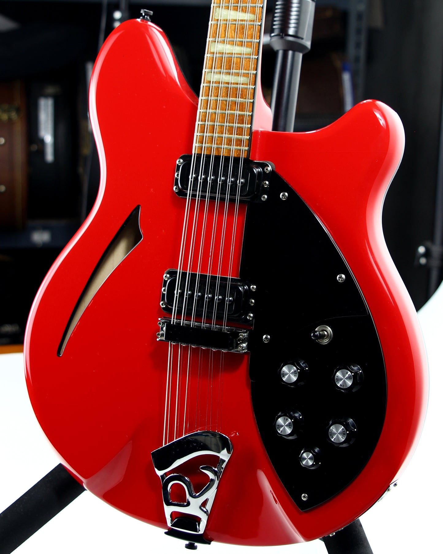 1989 Rickenbacker 360/12 BT RED 12-String Electric Guitar - Black Binding, Uncommon Color, w/ Original Case