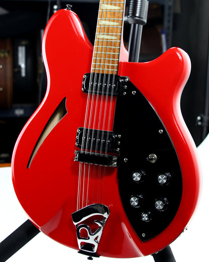 1989 Rickenbacker 360/12 BT RED 12-String Electric Guitar - Black Binding, Uncommon Color, w/ Original Case