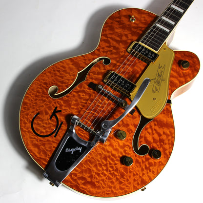 2024 Gretsch Chet Atkins 6120 G6120TGQM-56 Quilt Classic | Roundup Orange Stain Lacquer