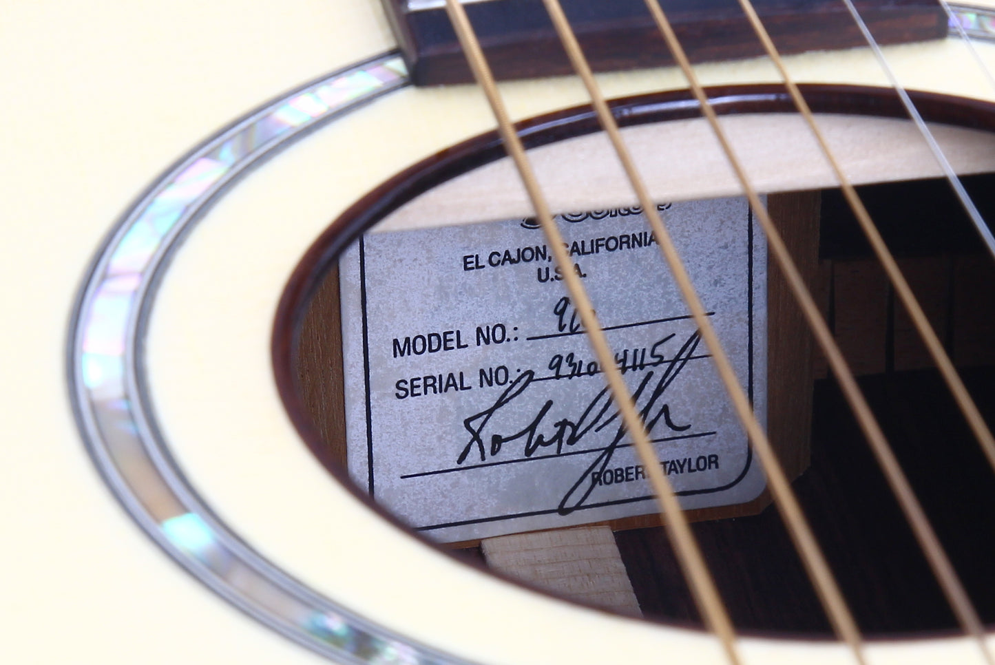 UNPLAYED! 1993 Taylor 910 Dreadnought - CINDY INLAY, Engelmann Spruce, Ebony Fittings, Golden Era 1990's! 900 Series