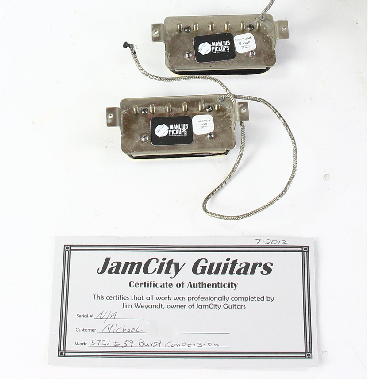 1959 Gibson Les Paul Standard Burst JamCity Guitars 1957 Junior Conversion - 50s Old Wood & Brazilian Rosewood
