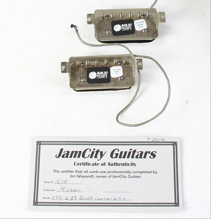 1959 Gibson Les Paul Standard Burst JamCity Guitars 1957 Junior Conversion - 50s Old Wood & Brazilian Rosewood