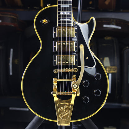 1995 Gibson '57 Les Paul Custom Reissue Bigsby 3 Pickups! LPB-3 Black Beauty Historic 1957