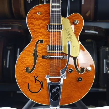 2024 Gretsch Chet Atkins 6120 G6120TGQM-56 Quilt Classic | Roundup Orange Stain Lacquer