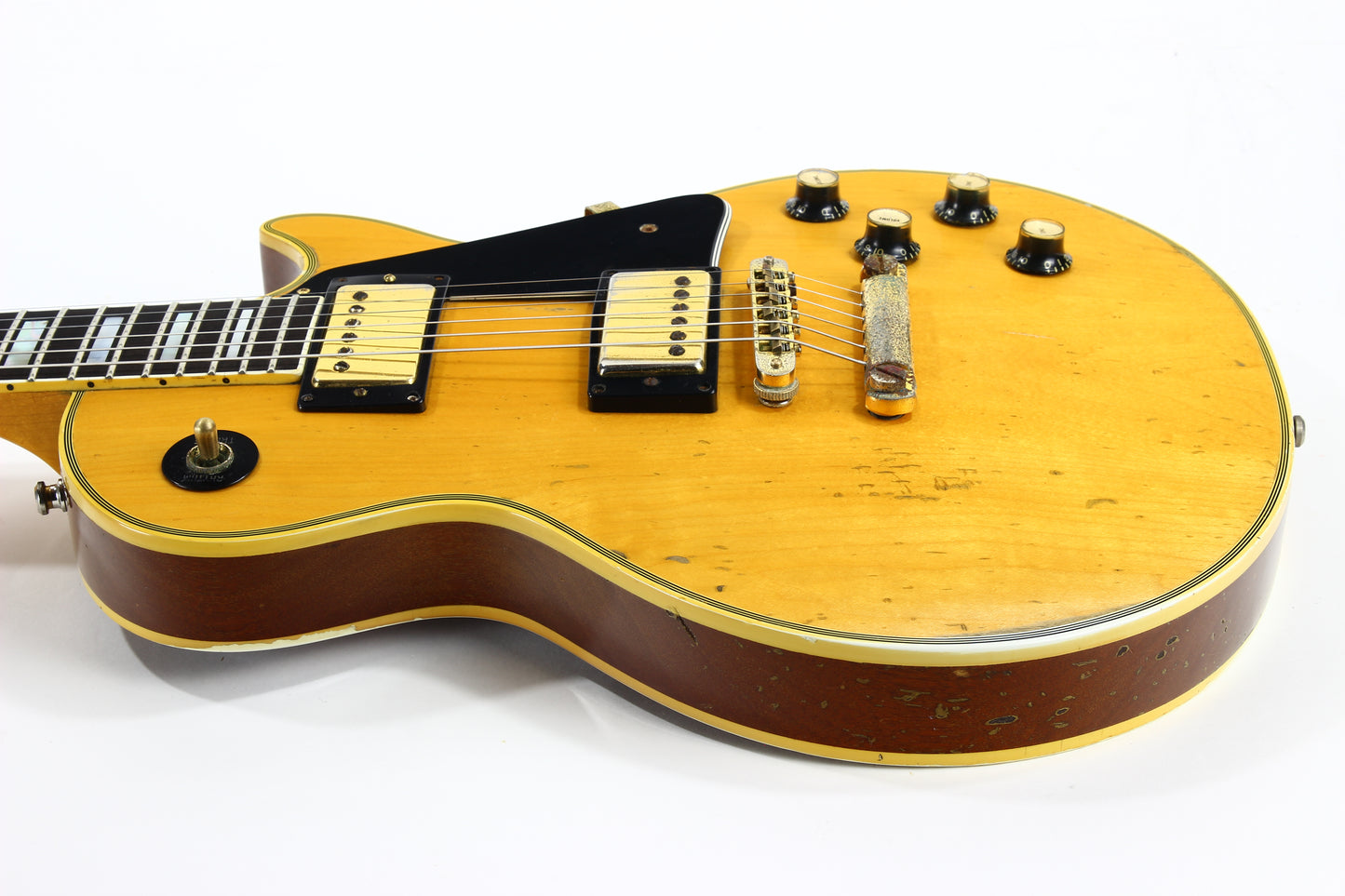 1978 Gibson Les Paul Custom Natural with Original Case - Vintage 1970's, No Breaks, Patent Number Humbuckers!