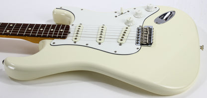 1982 Fender JV Japan ST62-65 '62 Stratocaster Vintage Reissue Olympic White - USA Fullerton RED-BOTTOM Pickups, MIJ