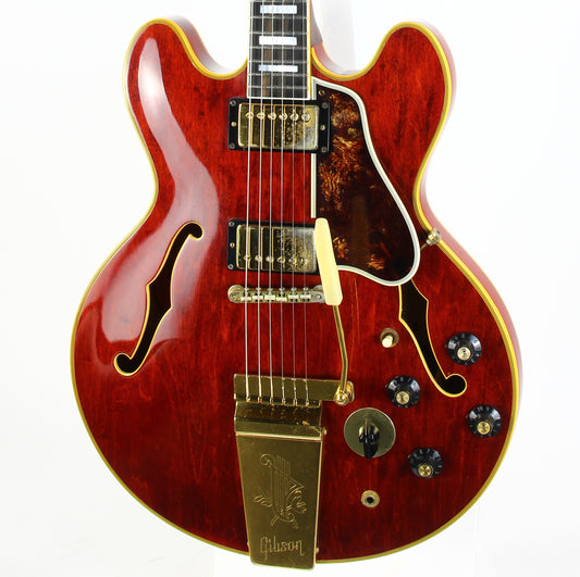 1967 Gibson ES-355 TDSV Cherry Red Semi Hollow w Original Case CLEAN VINTAGE GUITAR
