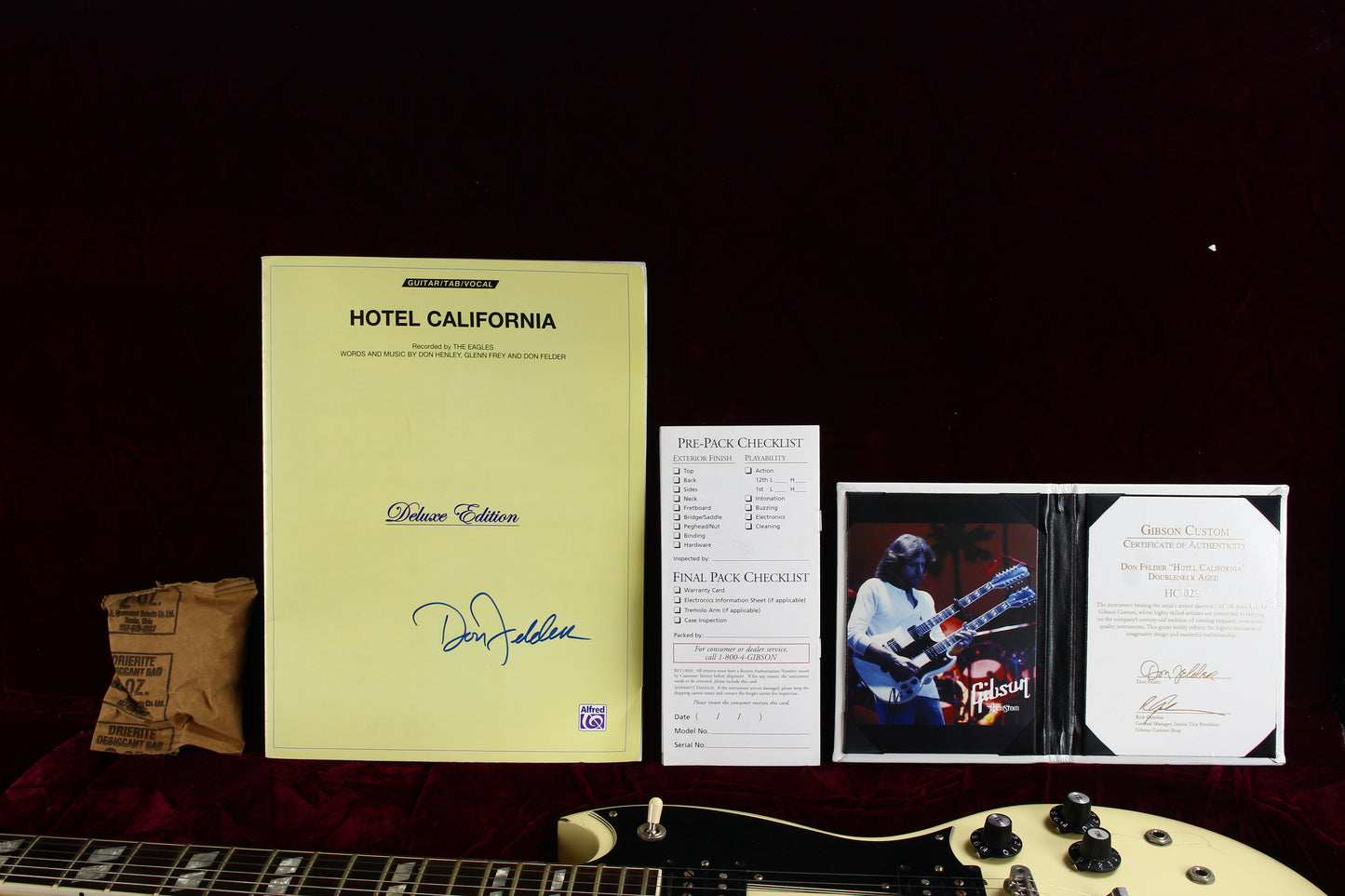 Gibson Custom Don Felder AGED EDS-1275 Double Neck HOTEL CALIFORNIA Guitar in White | MINTY w/ TAGS!