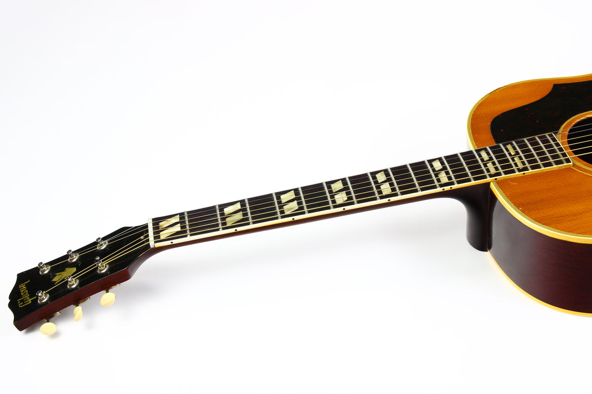 1959 Gibson Country & Western Vintage Acoustic Dreadnought Guitar SJN Southern Jumbo Natural Slope Shoulder
