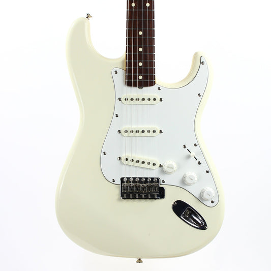 1982 Fender JV Japan ST62-65 '62 Stratocaster Vintage Reissue Olympic White - USA Fullerton RED-BOTTOM Pickups, MIJ