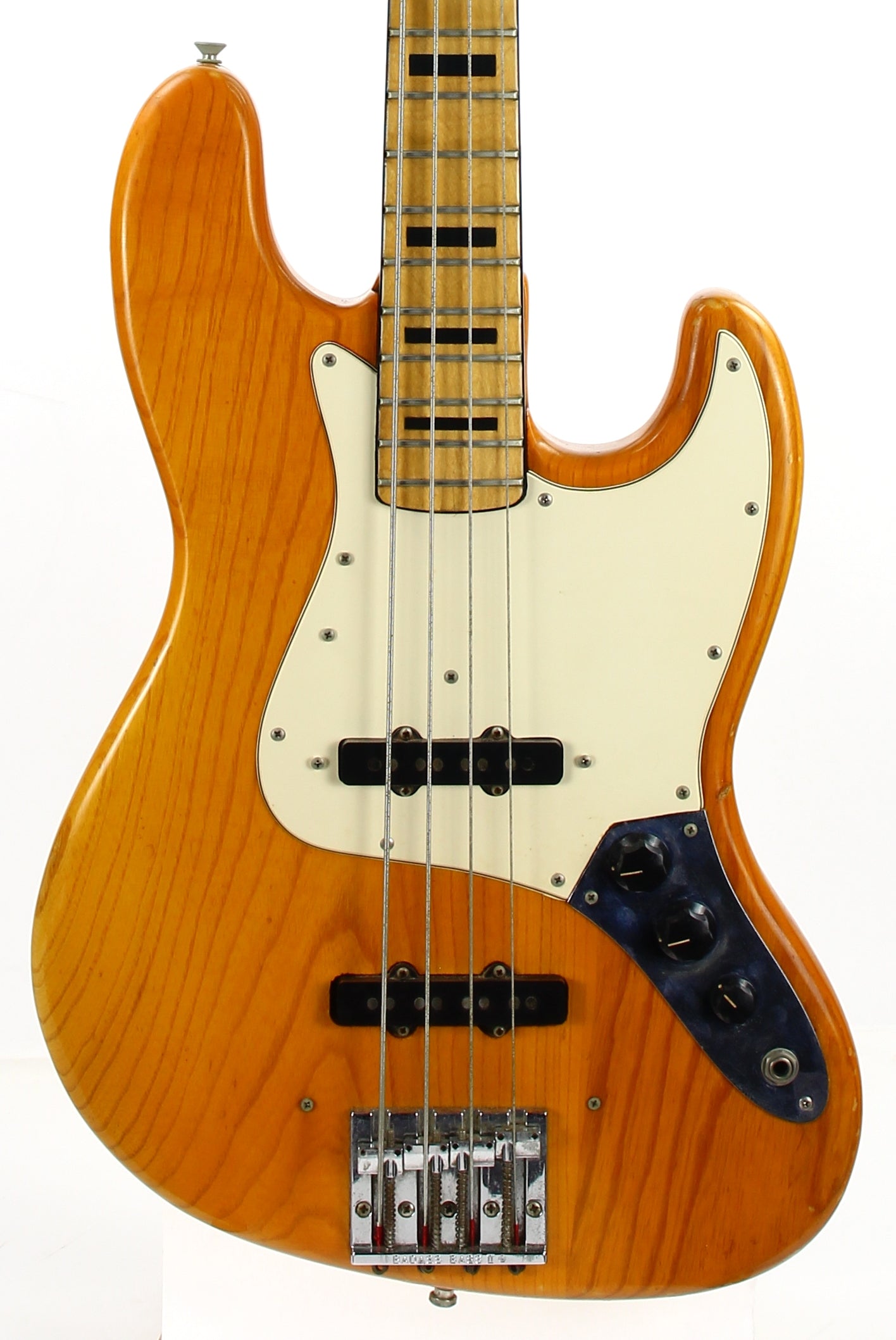 1973 Fender Jazz Bass Natural | Black Block Inlays, Vintage Electric Bass Guitar!