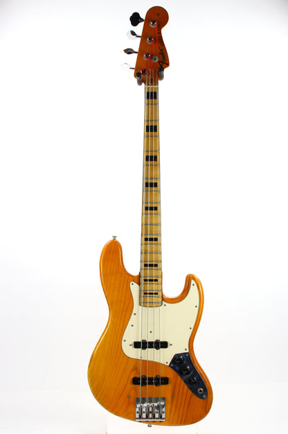 1973 Fender Jazz Bass Natural | Black Block Inlays, Vintage Electric Bass Guitar!