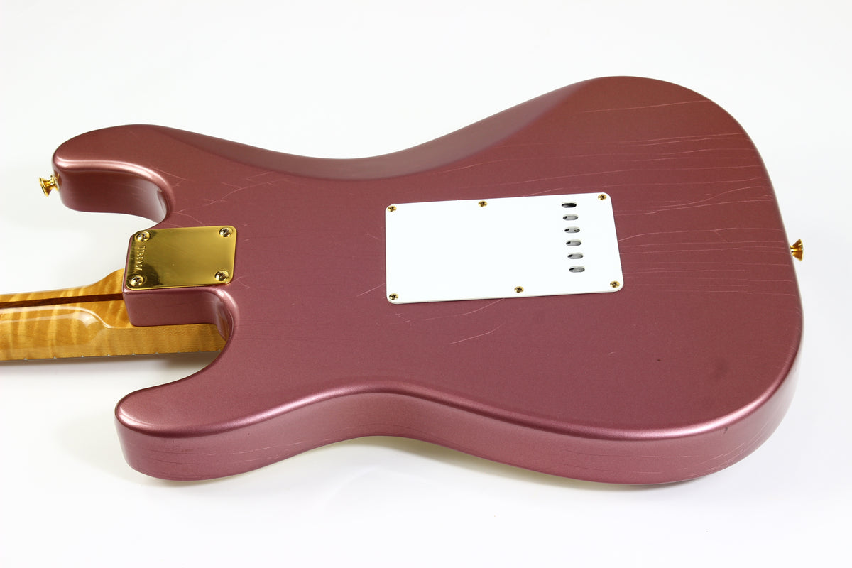 1989 Fender Early Custom Shop Masterbuilt J.W. BLACK 1950s Stratocaster Burgundy Mist w HIGHLY FIGURED Maple Neck ONE-OFF